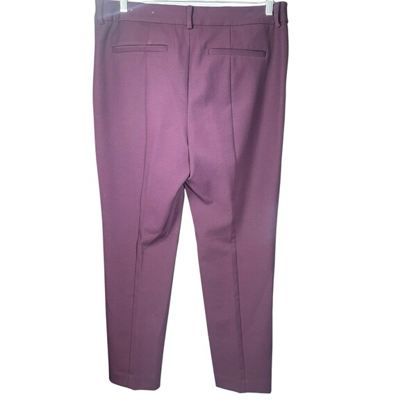 Chico’s So Slimming Pants 2P Plum Purple Straight Ankle Career Trousers Work - Picture 5 of 9